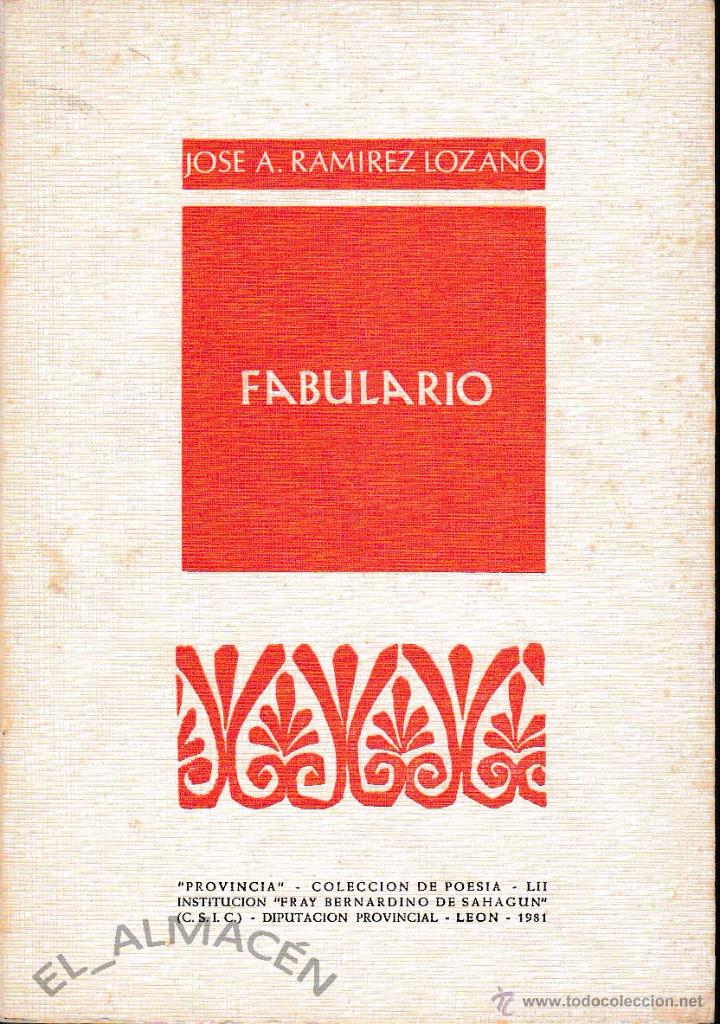 Libros de segunda mano: FABULARIO (J.A. RAMIREZ LOZANO, 1981) SIN USAR. - Foto 1