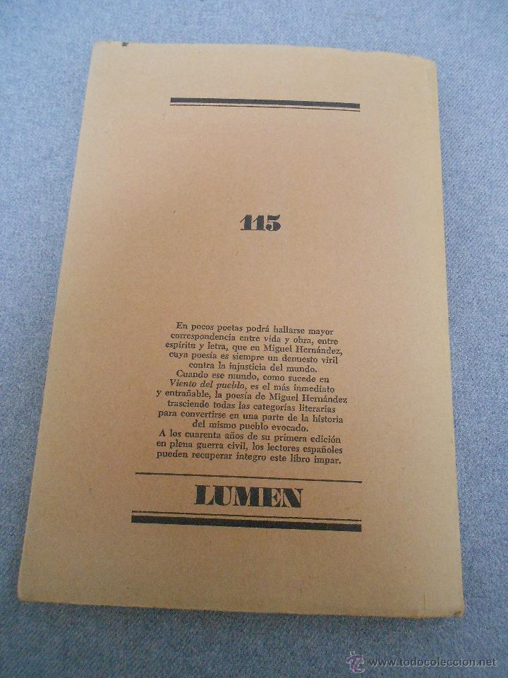 Libros de segunda mano: VIENTO DEL PUEBLO - Foto 6