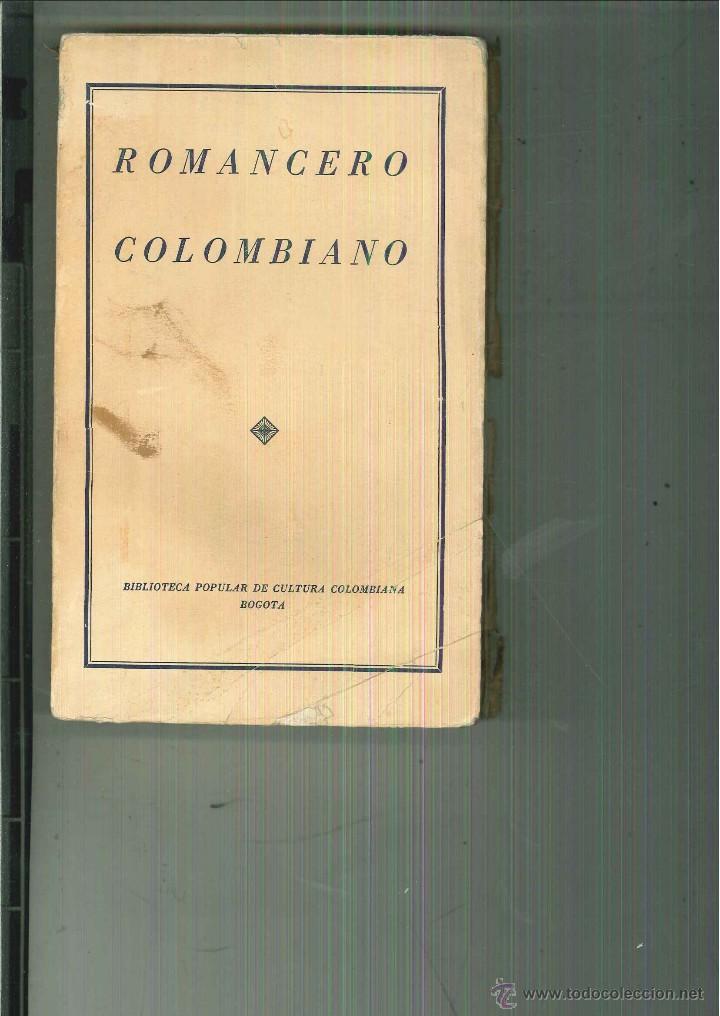 Libri di seconda mano: ROMANCERO COLOMBIANO