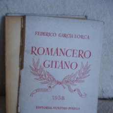 Libros de segunda mano: ROMANCERO GITANO FEDERICO GARCÍA LORCA. EDITORIAL NUESTRO PUEBLO, 1938