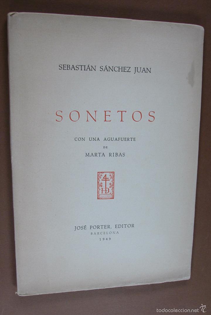 Libros de segunda mano: Sonetos. Sebasti&aacute;n S&aacute;nchez Juan - Foto 1