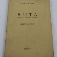 Libros de segunda mano: L- 1978. RUTA. RAMON TOR. 1930.