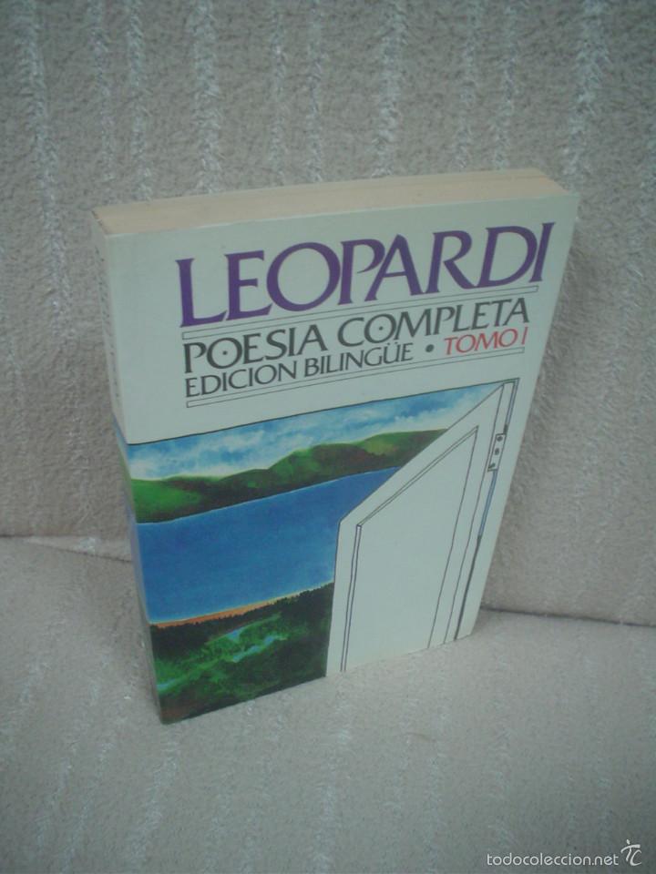 Libros de segunda mano: LEOPARDI: POES&Iacute;A COMPLETA TOMO I - Foto 1