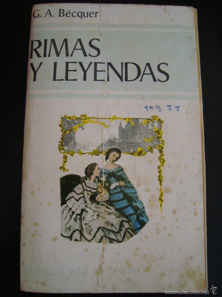 Libros de segunda mano: RIMAS Y LEYENDAS. GUSTAVO ADOLFO BECQUER. EDAF EDICIONES 1981. - Foto 1