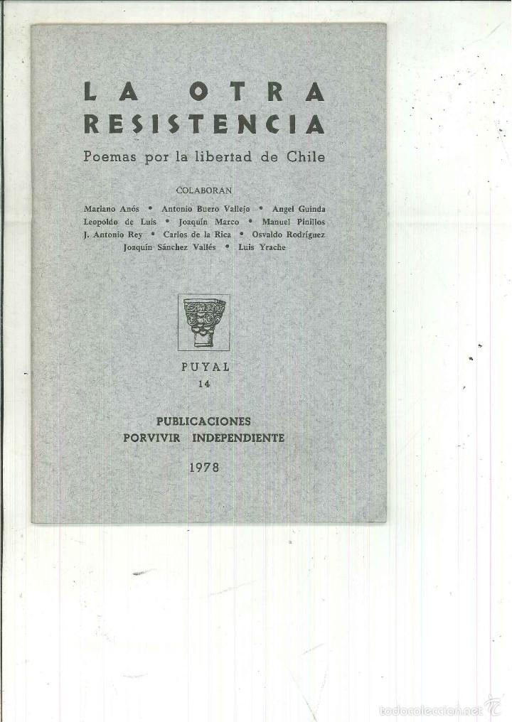 Second hand books: LA OTRA RESISTENCIA. POEMAS POR LA LIBERTAD DE CHILE