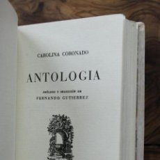 Libros de segunda mano: ANTOLOGÍA. CAROLINA CORONADO.MONTANER Y SIMON, 1946. ED. DE 33 EJEM. (5/33).