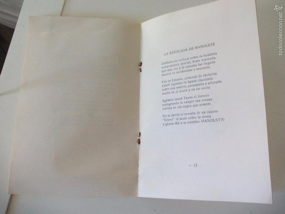 Libros de segunda mano: Manolete. Marcelino Concostrina. 1966 - Foto 3