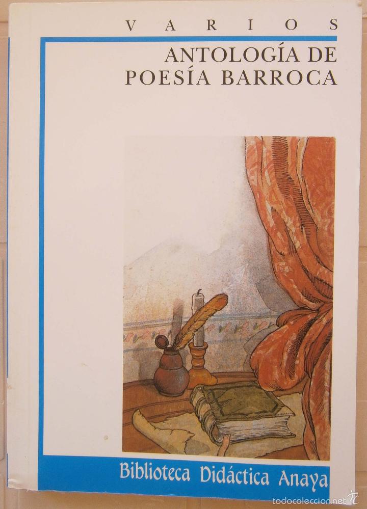 Libros de segunda mano: ANTOLOGIA DE POESIA BARROCA