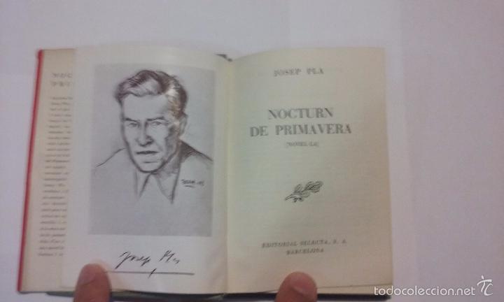 Libros de segunda mano: Nocturn de primavera.Josep Pla. - Foto 2