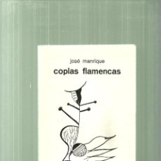 Libros de segunda mano: 1939.- COPLAS FLAMENCAS-JOSE MANRIQUE-ED LA MANO EN EL CAJON-DEDICATORIA AUTOGRAFA