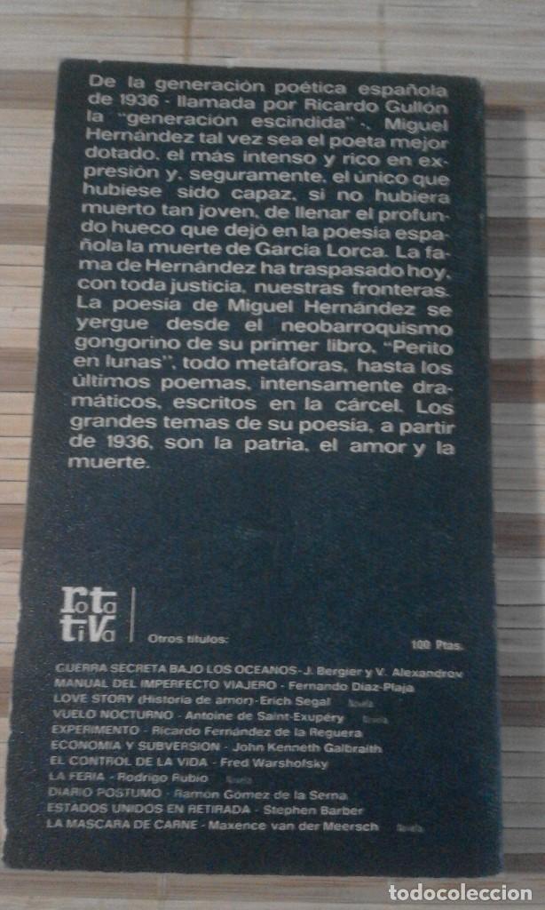 Libros de segunda mano: Poemas - Miguel Hern&aacute;ndez - Foto 2