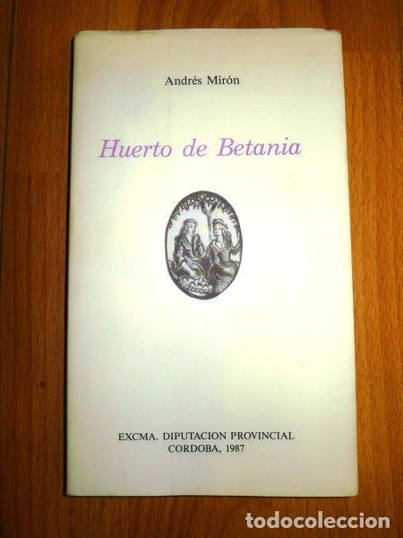Second hand books: MIR&Oacute;N, Andr&eacute;s. Huerto de Betania