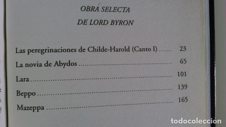 Libros de segunda mano: Lord Byron Obras escogidas - Foto 4