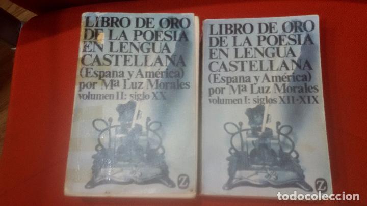 Libros de segunda mano: Libro de oro de la poes&iacute;a en lengua castellana. Vol&uacute;menes I y II