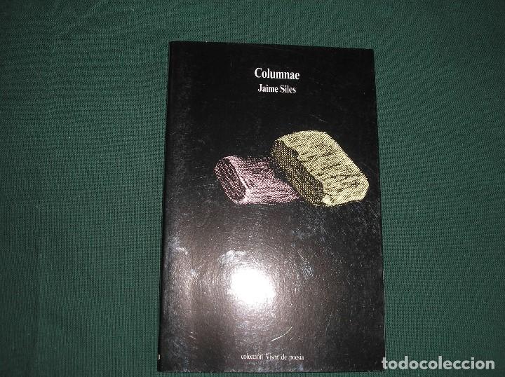 Libros de segunda mano: COLUMNAE.- jAIME sILES, vISOR, 1987, 1&ordf; ED, - Foto 1
