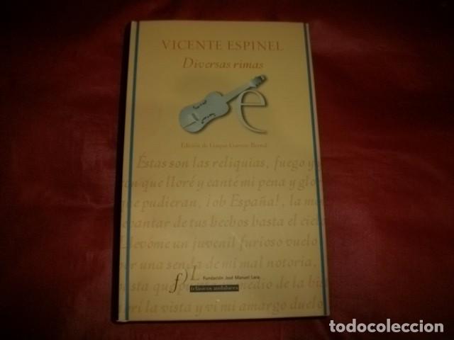 Libros de segunda mano: DIVERSAS RIMAS DE VICENTE ESPINEL - Foto 1