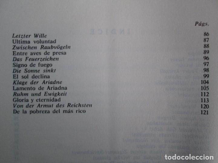 Libros de segunda mano: FRIEDRICH NIETZSCHE. POEMAS. EDICION BILING&Uuml;E. - Foto 16