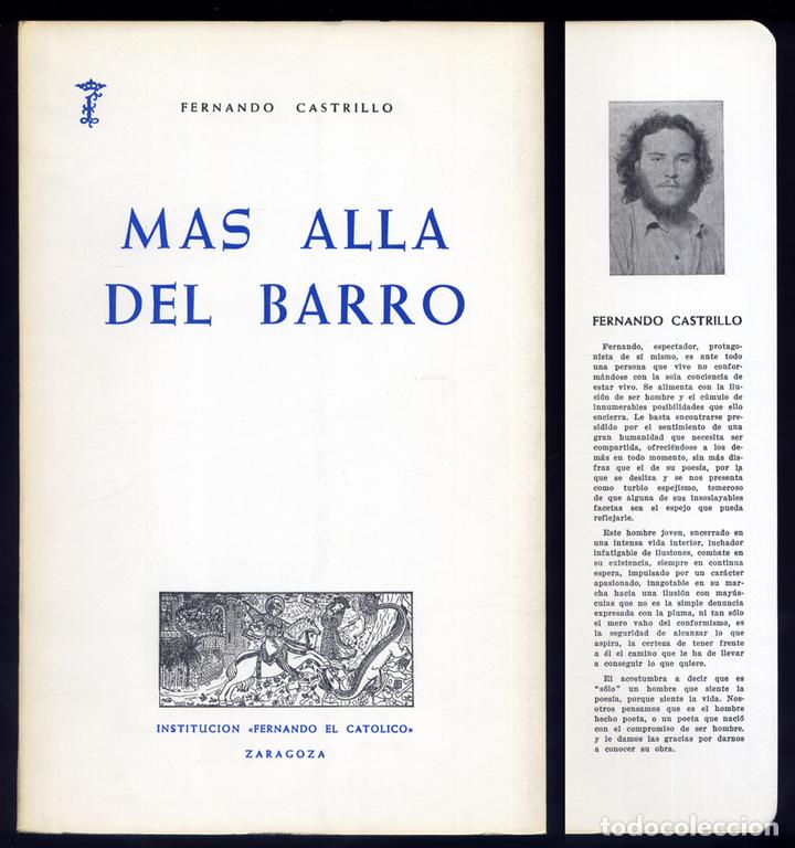 Second hand books: CASTRILLO, Fernando. M&aacute;s all&aacute; del barro. 1980.