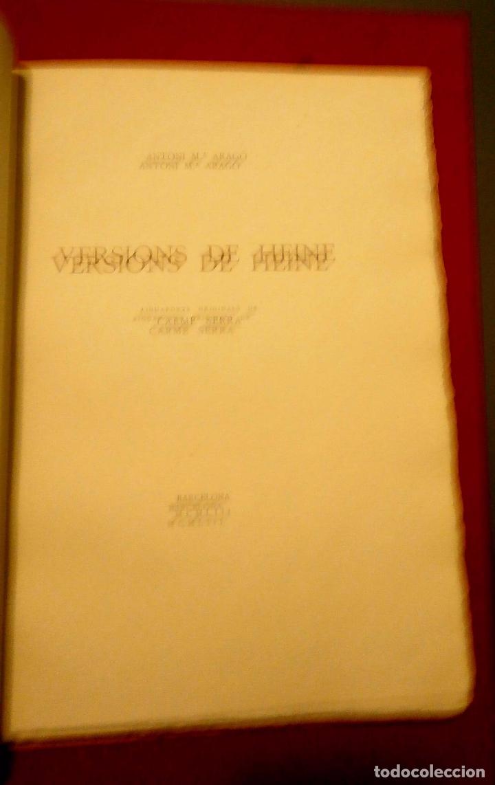 Second hand books: Versions de Heine. Antoni M&ordf; Arag&oacute;