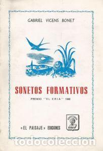 Libros de segunda mano: SONETOS FORMATIVOS. GABRIEL VICENS BONET - Foto 1