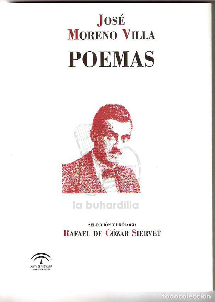 Libros de segunda mano: JOS&Eacute; MORENO VILLA - POEMAS - Foto 1