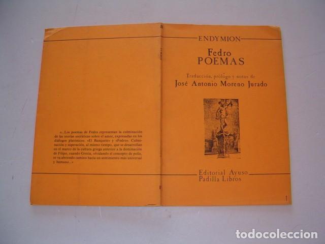 Libros de segunda mano: FEDRO. Poemas. RMT80771. - Foto 1