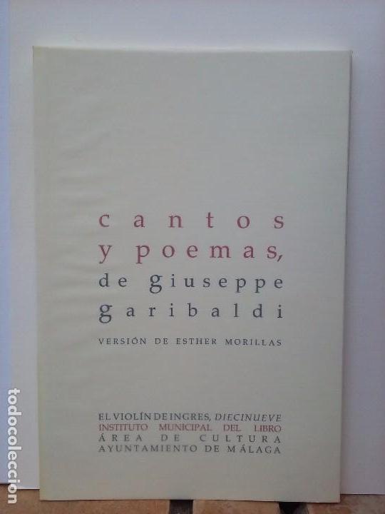 Libros de segunda mano: Giuseppe Garibaldi - Cantos y Poemas. - Foto 1