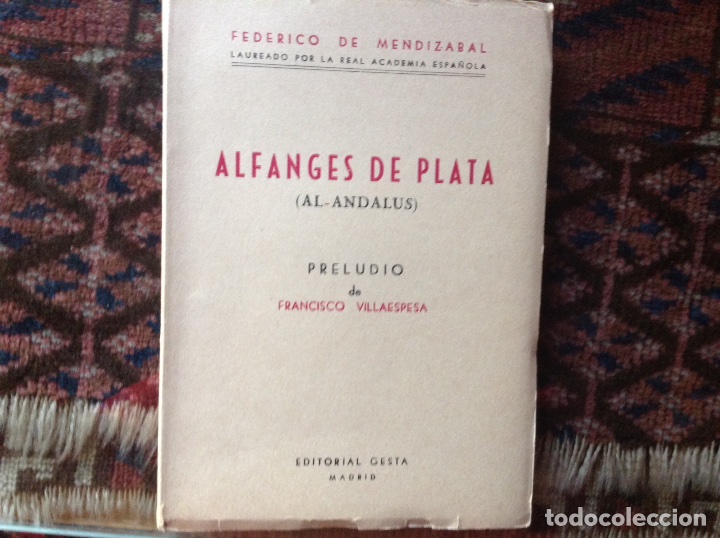 Libros de segunda mano: Alfanges de plata. Federico de Mendiz&aacute;bal - Foto 1