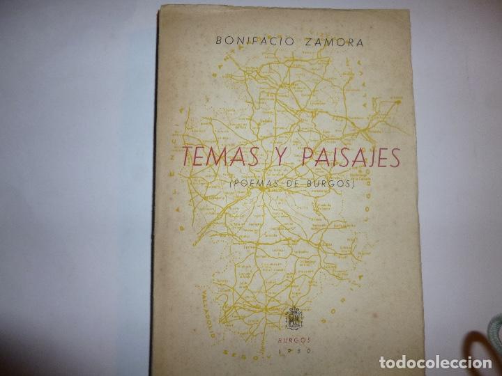Libri di seconda mano: TEMAS Y PAISAJES (POEMAS DE BURGOS) - BONIFACIO ZAMORA.