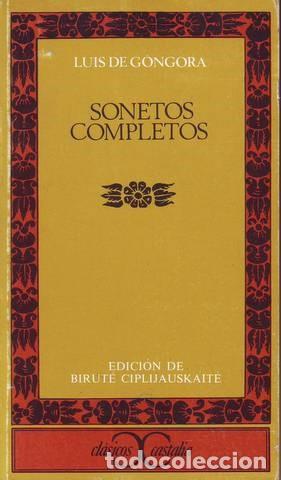 Libros de segunda mano: GONGORA, Luis de: &nbsp;SONETOS COMPLETOS - Foto 1