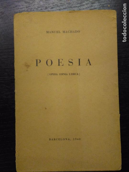 Libros de segunda mano: POESIA, MACHADO, MANUEL, 1940 - Foto 1