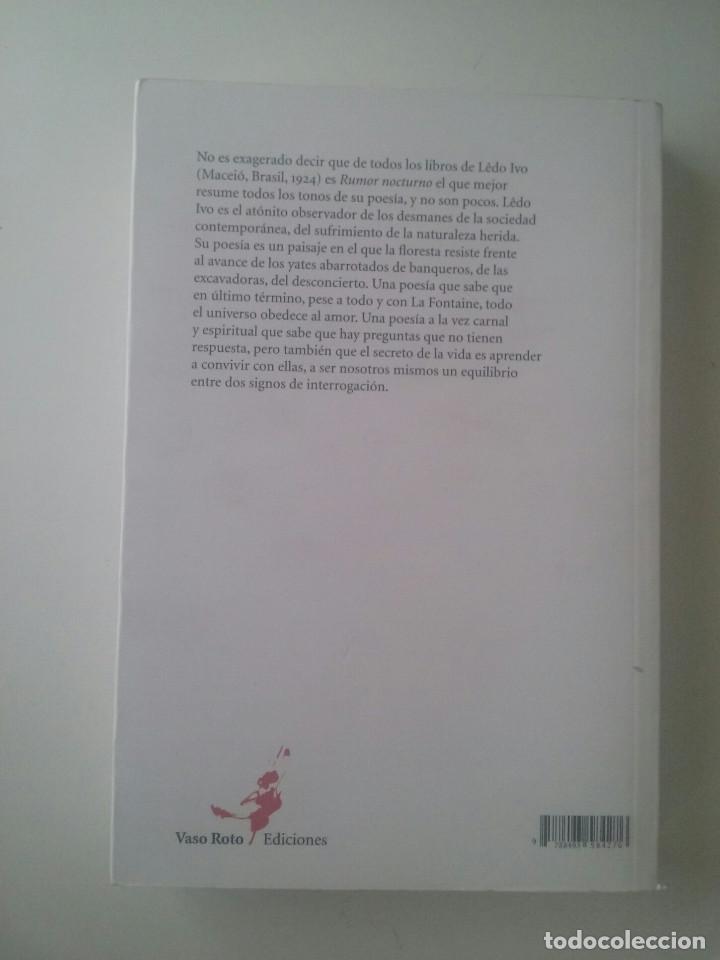 Libros de segunda mano: RUMOR NOCTURNO - LEDO IVO - Foto 2