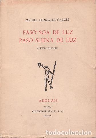 Libros de segunda mano: GONZALEZ GARCES, M: PASO SOA DE LUZ (PASO SUENA DE LUZ) Versi&oacute;n biling&uuml;e - Foto 1