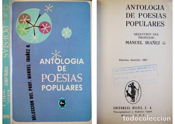 Libros de segunda mano: BA&Ntilde;EZ G., Manuel.  Antolog&iacute;a de Poes&iacute;as Populares.  1967.