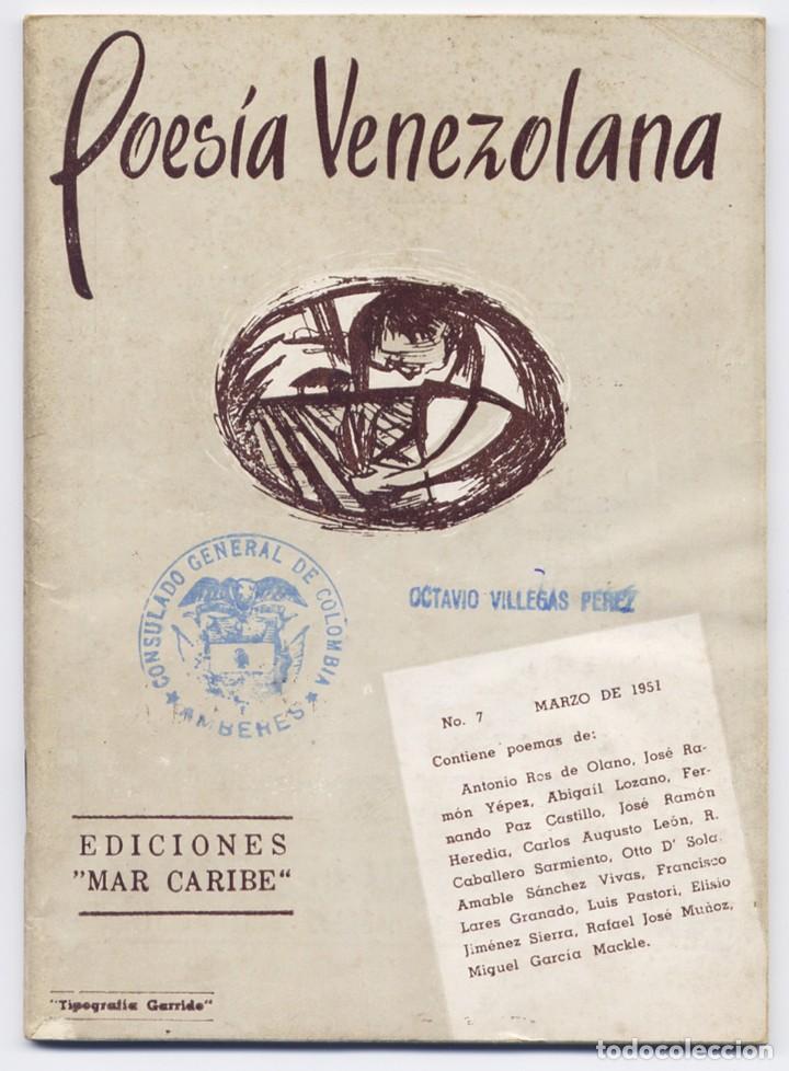 Gebrauchte B&uuml;cher: Poes&iacute;a Venezolana. N&uacute;mero 7.  1951.