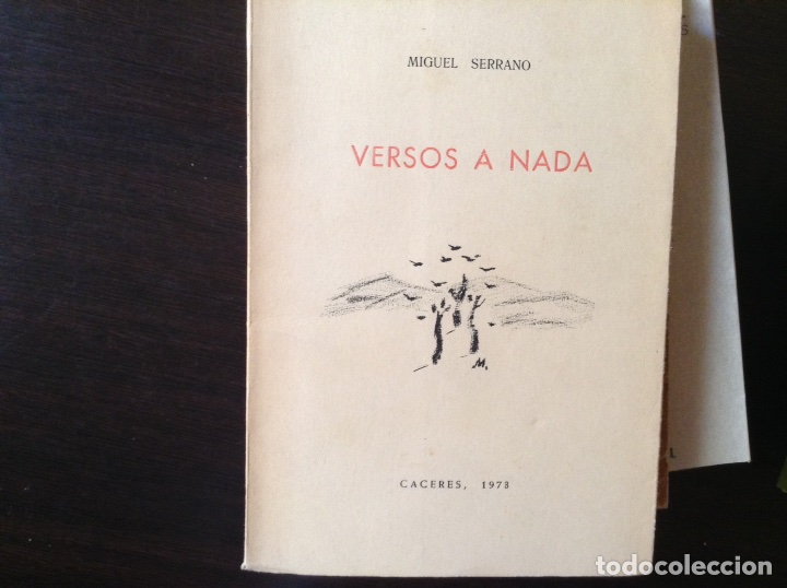 Libros de segunda mano: Versos a nada. Miguel Serrano. 1.973 - Foto 1