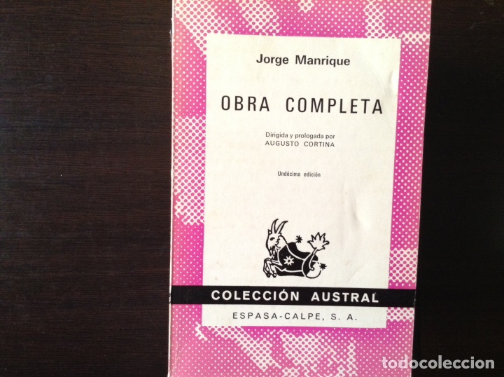 Libros de segunda mano: Obra completa. Jorge Manrique - Foto 1