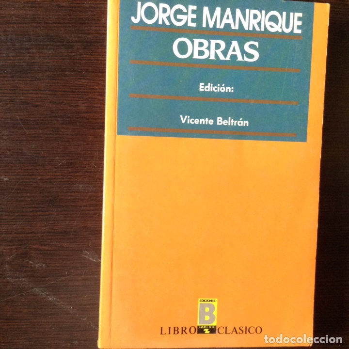 Libros de segunda mano: Obras. Jorge Manrique - Foto 1