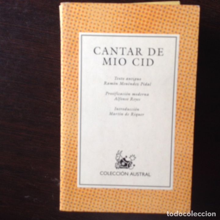 Libros de segunda mano: Cantar de M&iacute;o Cid - Foto 1