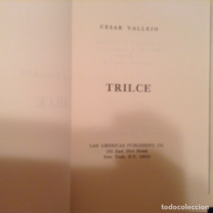 Libros de segunda mano: Trille. C&eacute;sar Vallejo - Foto 2