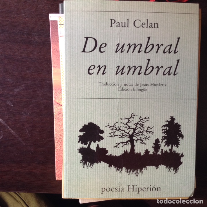 Libros de segunda mano: De umbral en umbral. Paul Celan - Foto 1