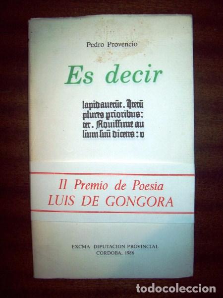 Libros de segunda mano: PROVENCIO, Pedro. Es decir - Foto 1