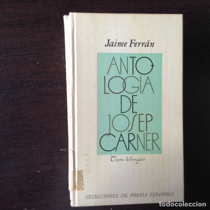 Libros de segunda mano: Antolog&iacute;a de Josep Carner - Foto 1