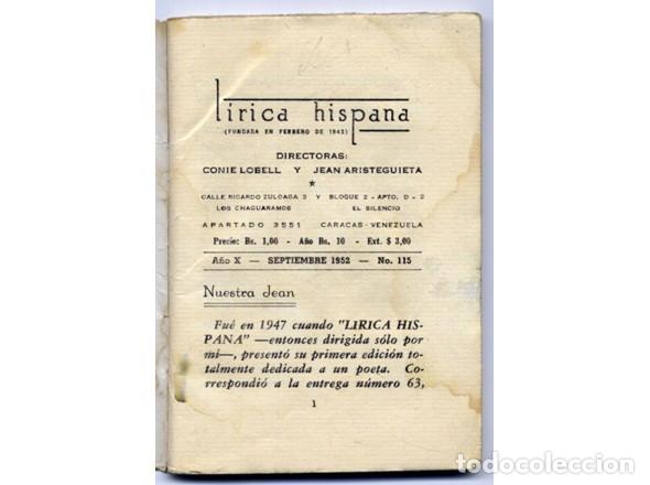 Libros de segunda mano: ARISTEGUIETA, Jean.  Eleg&iacute;as.  1952. - Foto 2