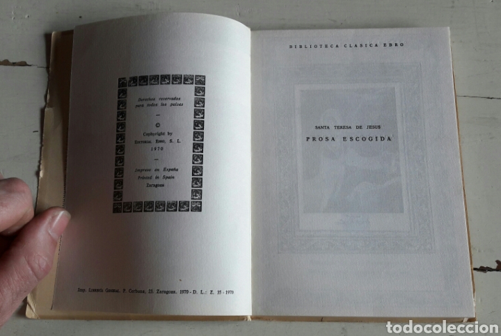 Libros de segunda mano: Prosa escogida. Clasicos Ebro - Foto 2