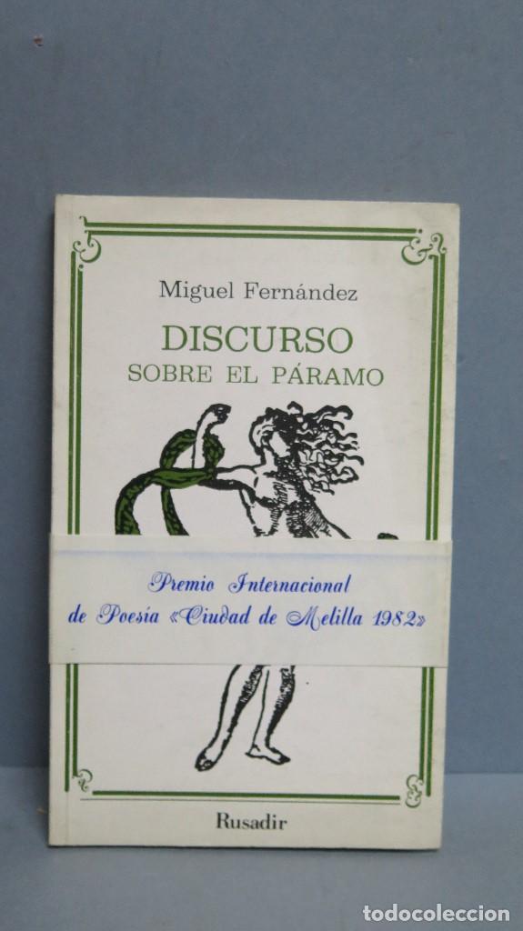 Libros de segunda mano: Discurso sobre el p&aacute;ramo. Miguel Fern&aacute;ndez - Foto 1