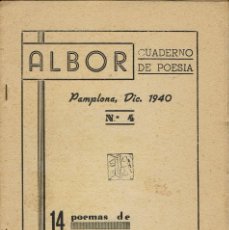 Libros de segunda mano: 14 POEMAS, POR FRANCISCO JAVIER MARTÍN ABRIL. ALBOR (CUADERNO DE POESÍA) 4 AÑO 1940. (12.1)