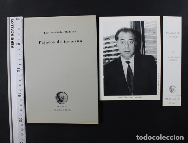 Second hand books: PAJAROS DE INVIERNO, LUIS FERNANDEZ ORDO&Ntilde;EZ, OLIFANTE EDICIONES DE POESIA 1992 56 PAG NUEVO