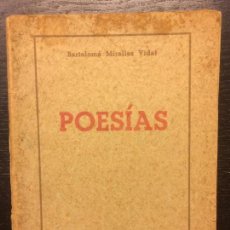 Libros de segunda mano: POESIAS MALLORQUINAS, BARTOLOME MIRALLES VIDAL. Lote 242466155