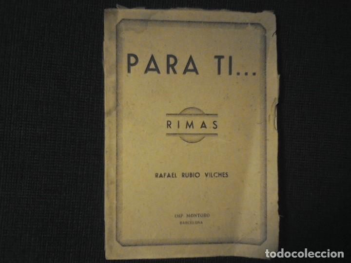 Libros de segunda mano: Para ti...Rafael Rubio Vilches - Foto 1